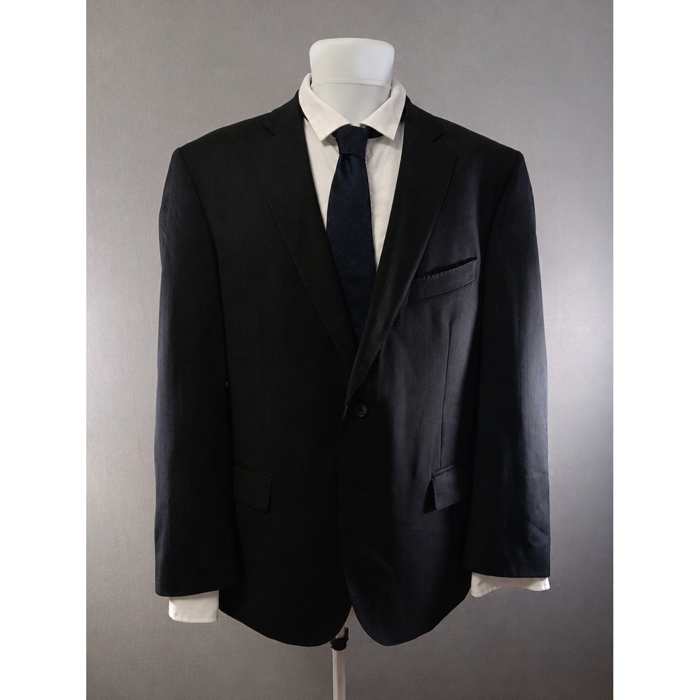 Givenchy Black 100% Wool 2-Button Blazer Single Breasted Pockets 40 US Canvassed